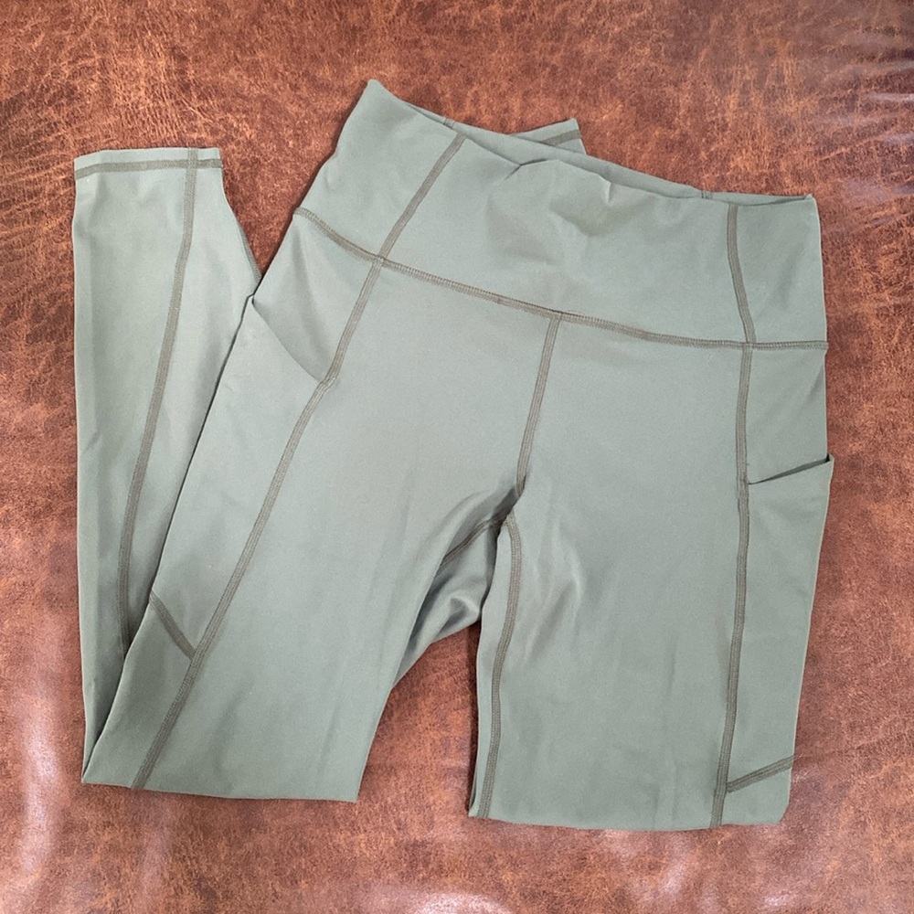 Sage green Fabletics high waisted legging
